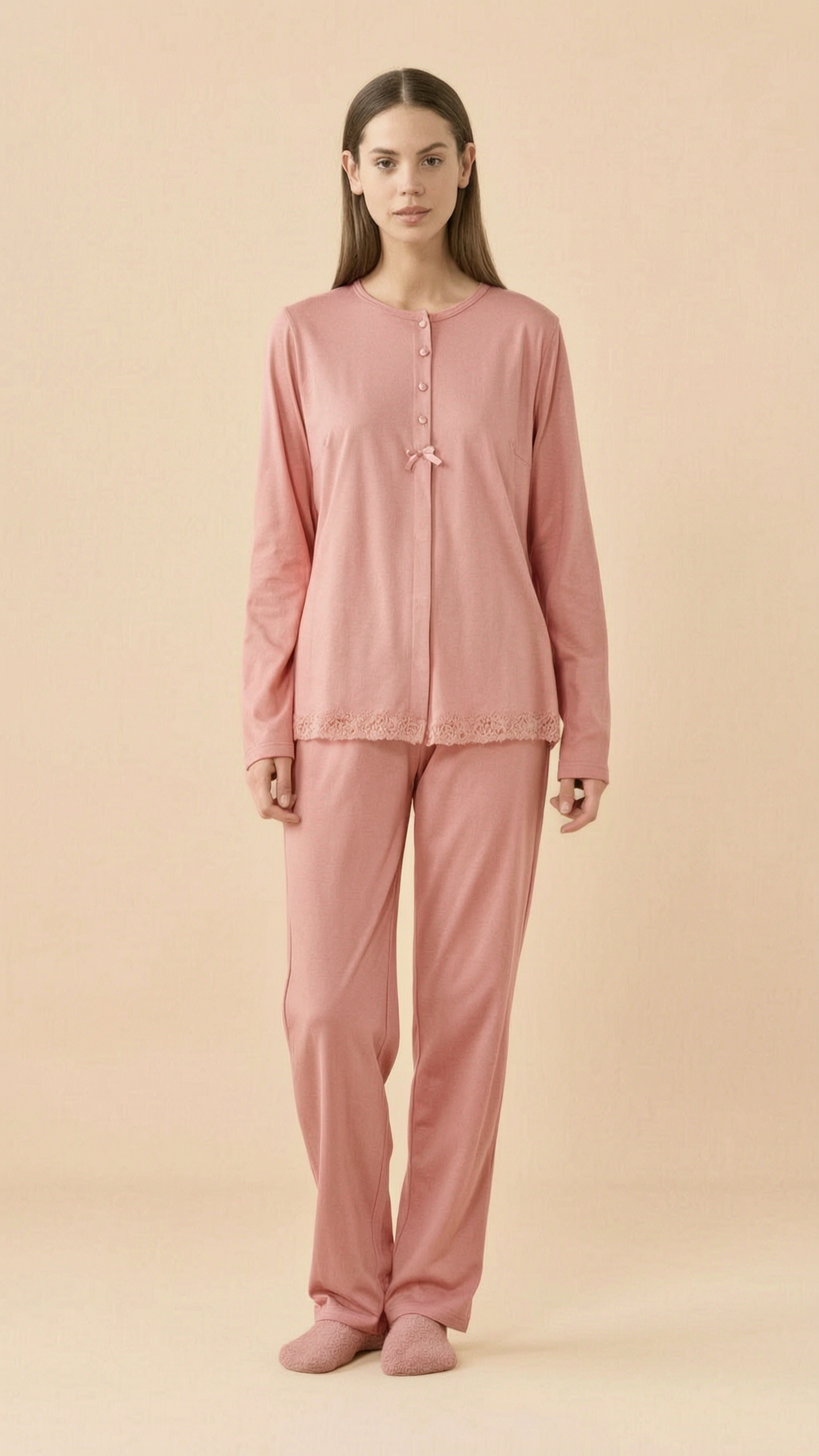 Pigiama Donna Plus Jersey Invernale Essential Noidinotte – FA009898