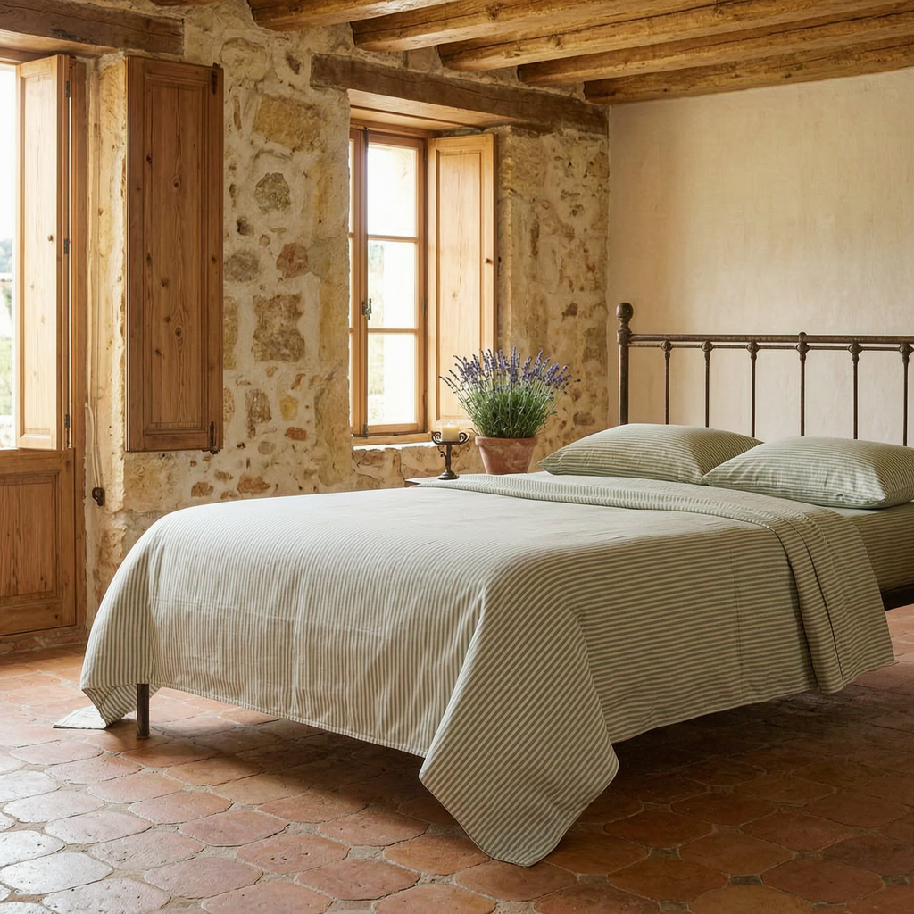 Completo Letto Karisma Stripes Daltex – Cotone Naturale a Righe 100% Made in Italy