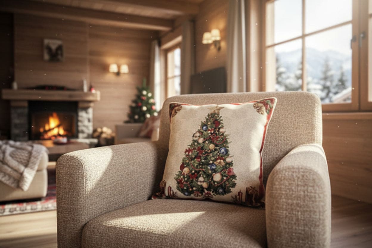 Daunex Fodera Cuscino Arredo 58% cotone 32% poliestere 10% acrilico Navidad