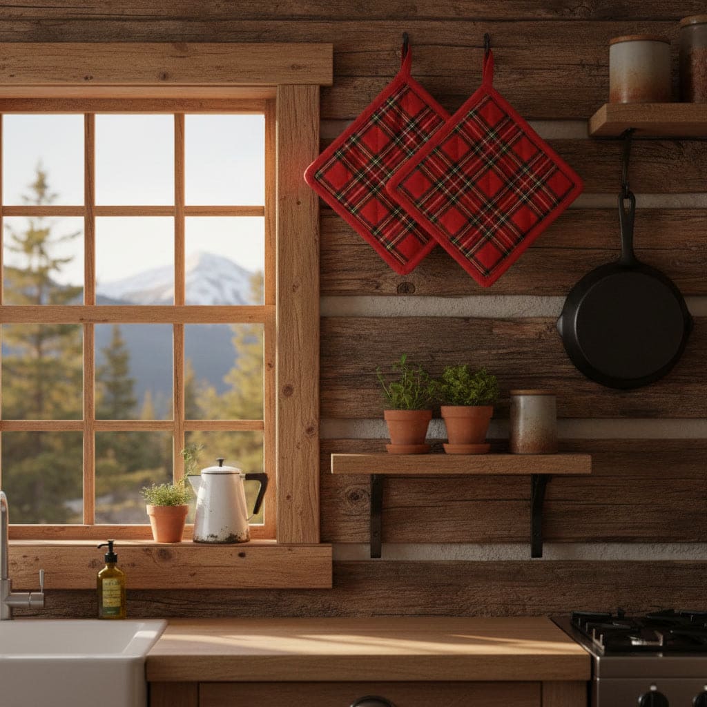 Daunex Set 2 Presine Decorative 100% cotone Tartan