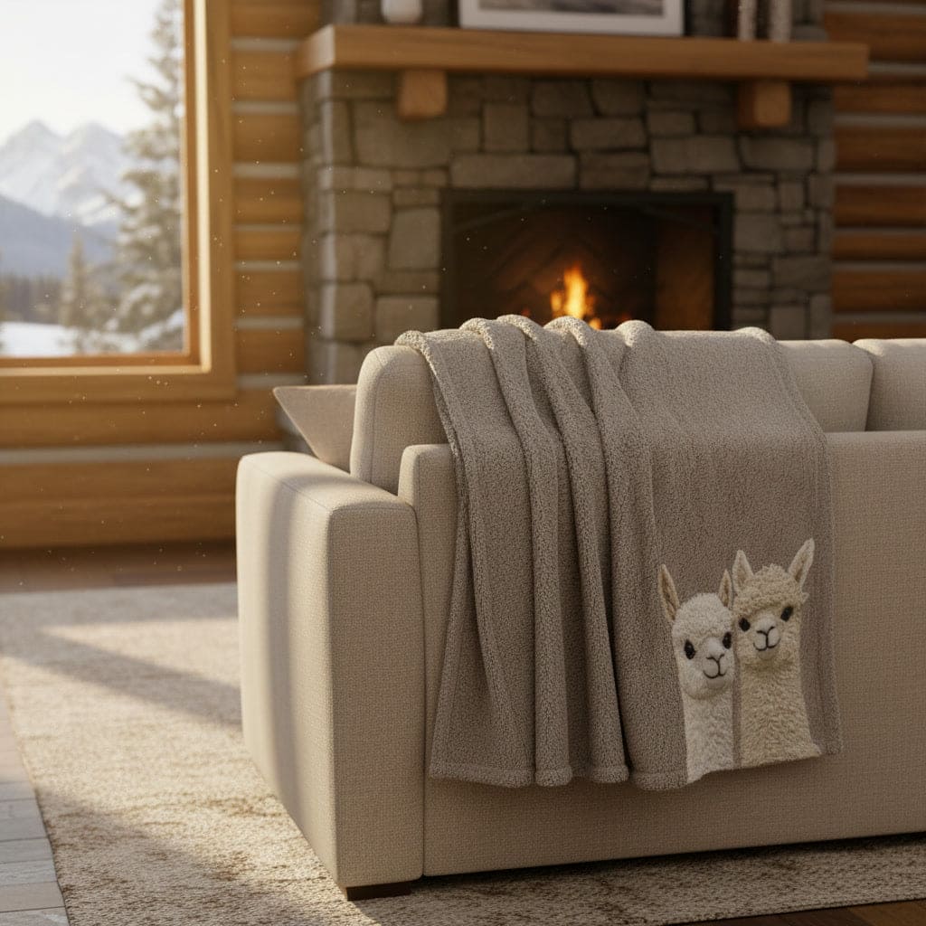 Daunex Plaid Morbidotto 100% poliestere Sleep Disegno Alpaca