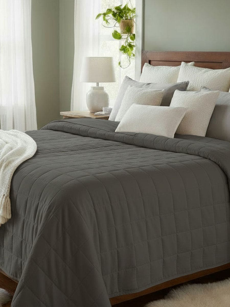 Trapuntino In Raso Di Cotone Naturale Camelia - Daltex