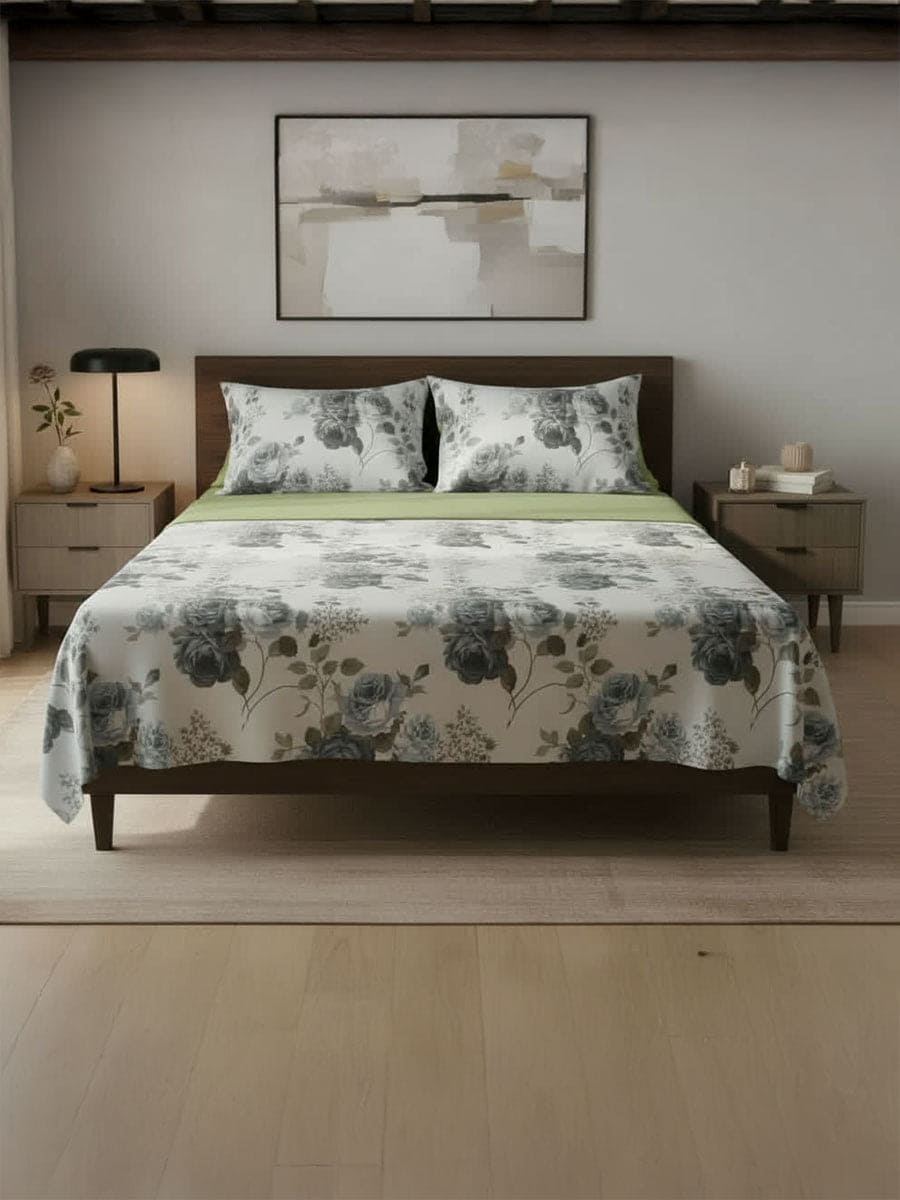 Completo Letto in Cotone Naturale Sanderson - Daltex