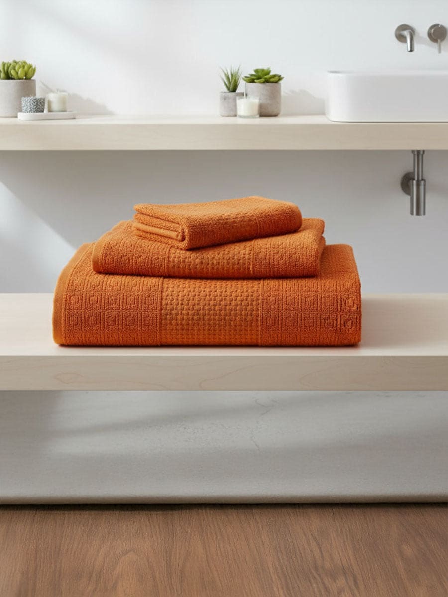 Coppia Asciugamani In Spugna Di Cotone Miami Tinta Unita - Daltex