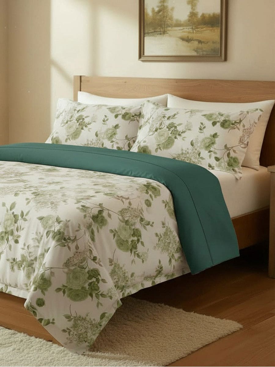 Parure Copripiumino 100% Cotone Naturale Sanderson - Daltex