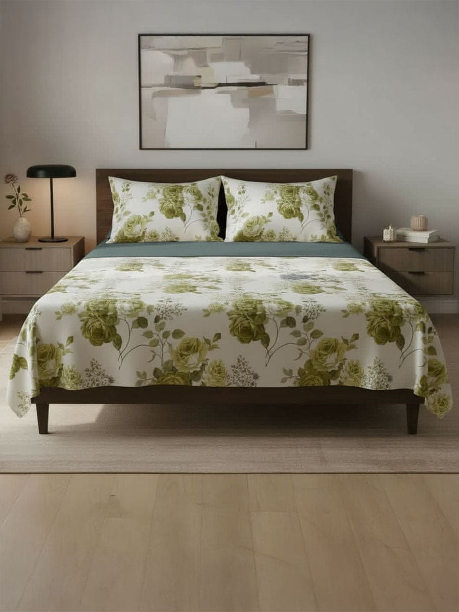 Completo Letto in Cotone Naturale Sanderson - Daltex