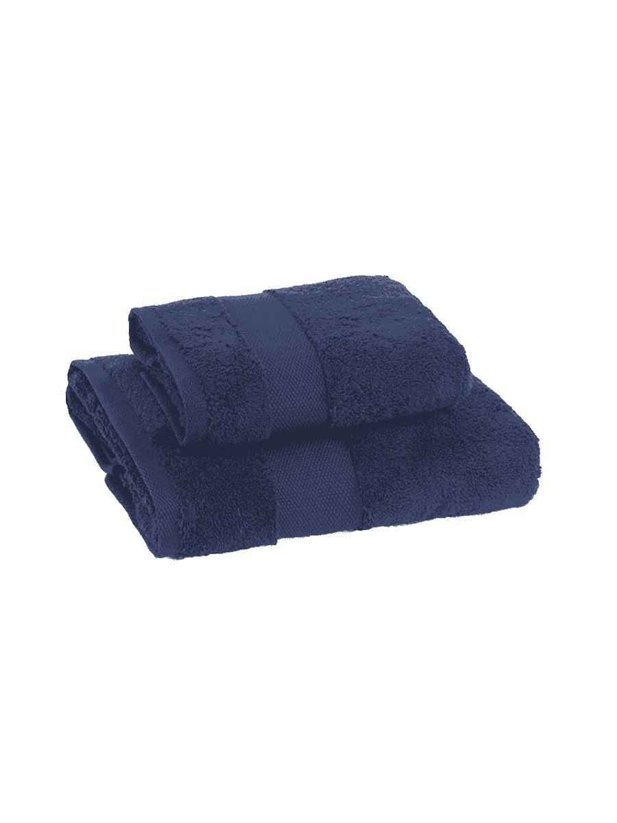 Coppia Asciugamani In Spugna Di Cotone Dubai Tinta Unita - Daltex