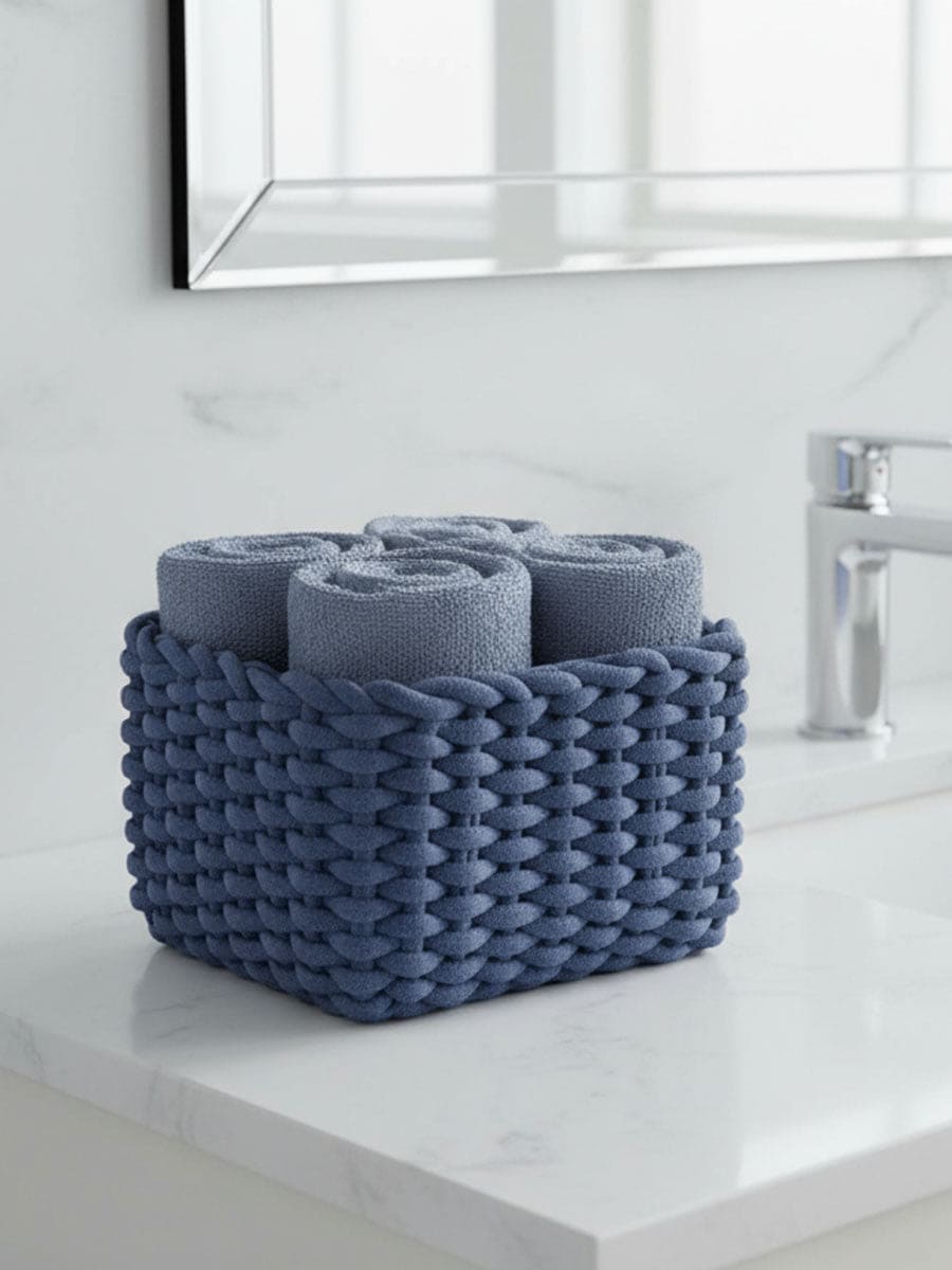 Lavette In Puro Cotone Con Cestino Classic - Daunex