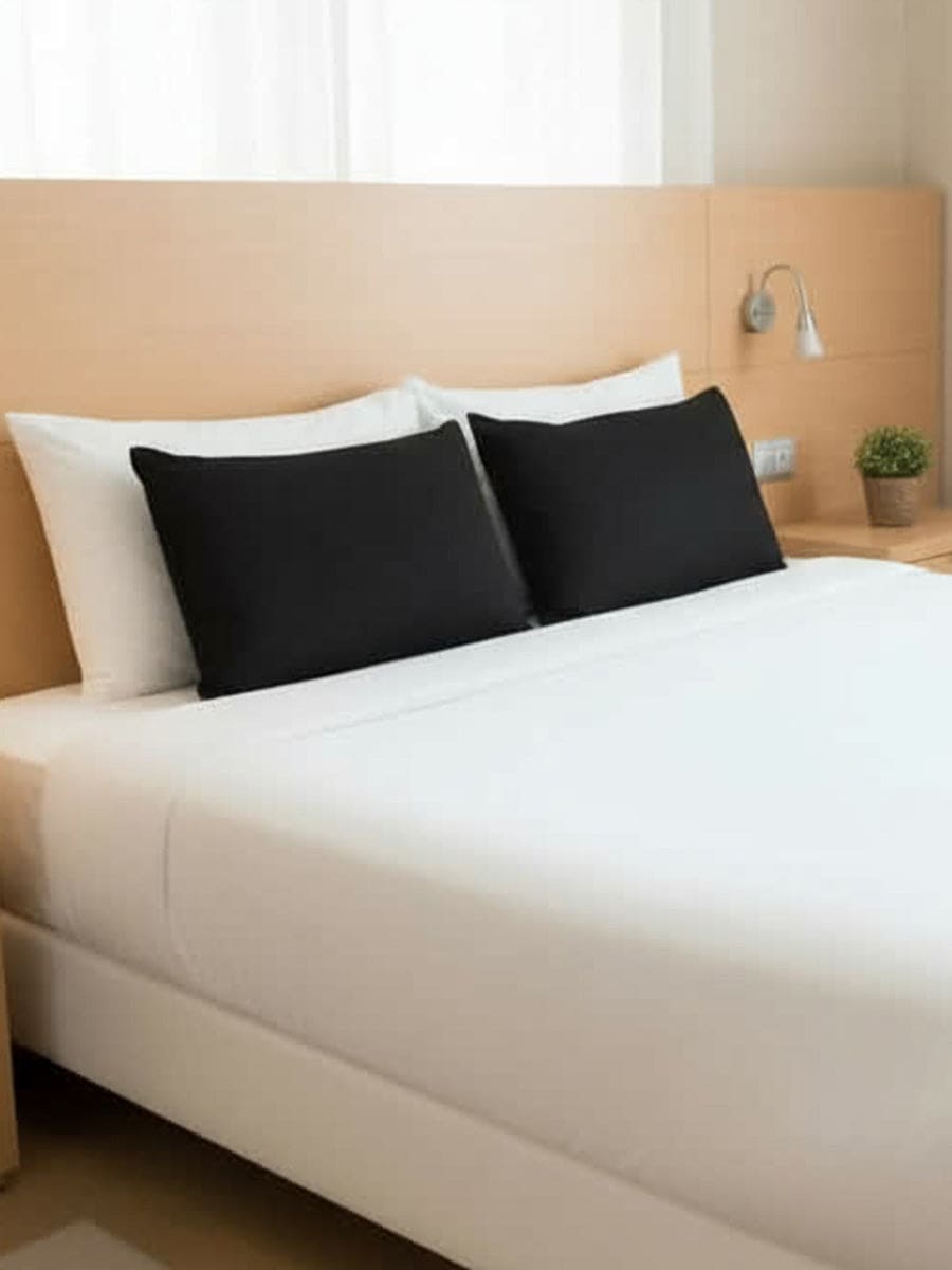 Coppia Federe Caldo Cotone Tinta Unita Essenza - Daltex