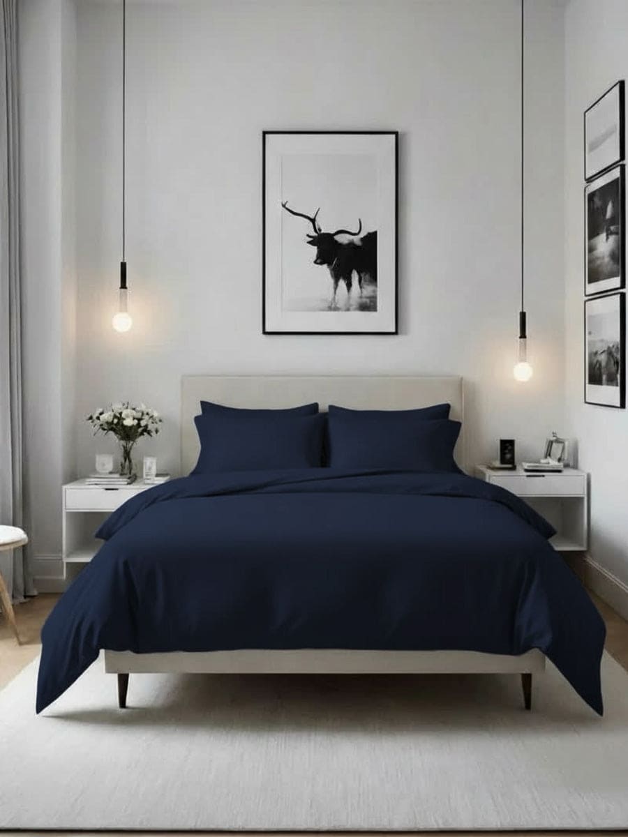 Parure Copripiumino Caldo Cotone Essenza - Daltex