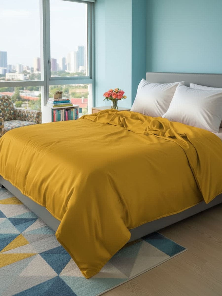 Lenzuolo Sopra In Puro Cotone Naturale Tinta Unita Essenza - Daltex