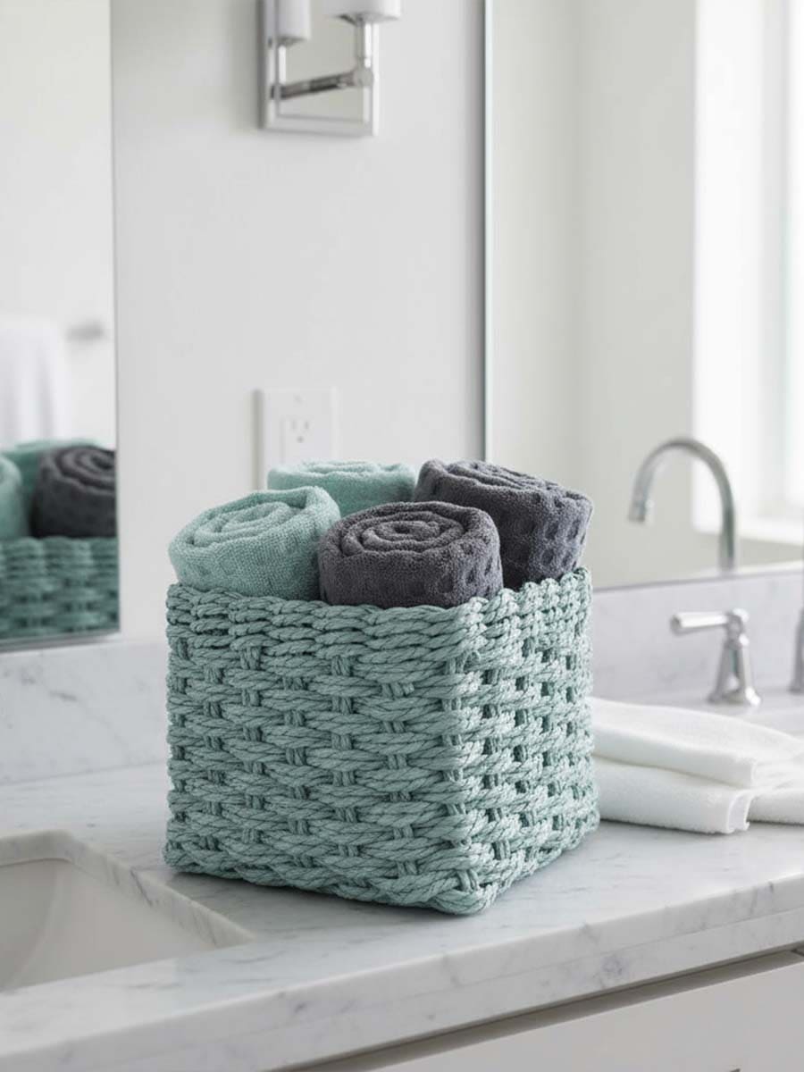 Set 4 Lavette in Spugna di Cotone Nido Waffle - Daunex