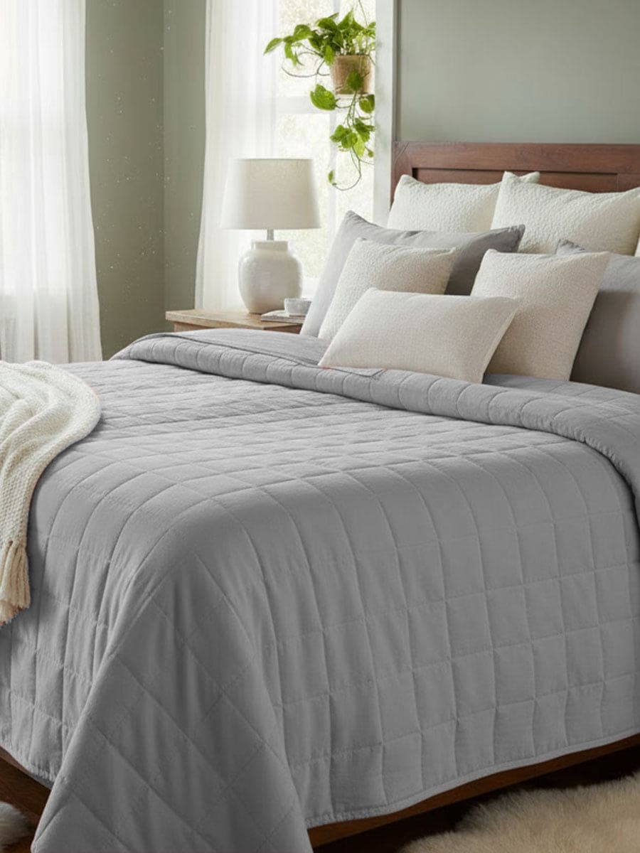 Trapuntino In Raso Di Cotone Naturale Camelia - Daltex