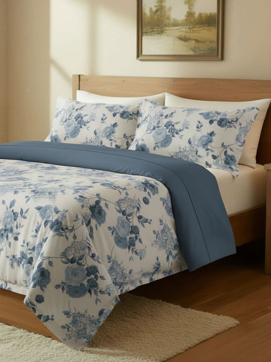 Parure Copripiumino 100% Cotone Naturale Sanderson - Daltex