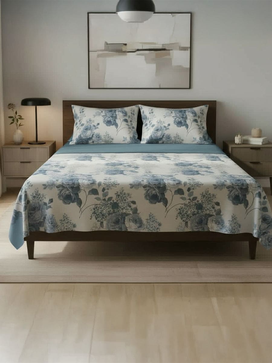 Completo Letto in Cotone Naturale Sanderson - Daltex
