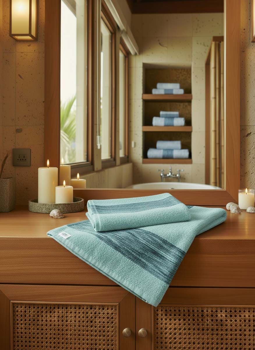 Coppia Asciugamano Viso e Ospite Resort in Spugna 450 grammi - Daltex