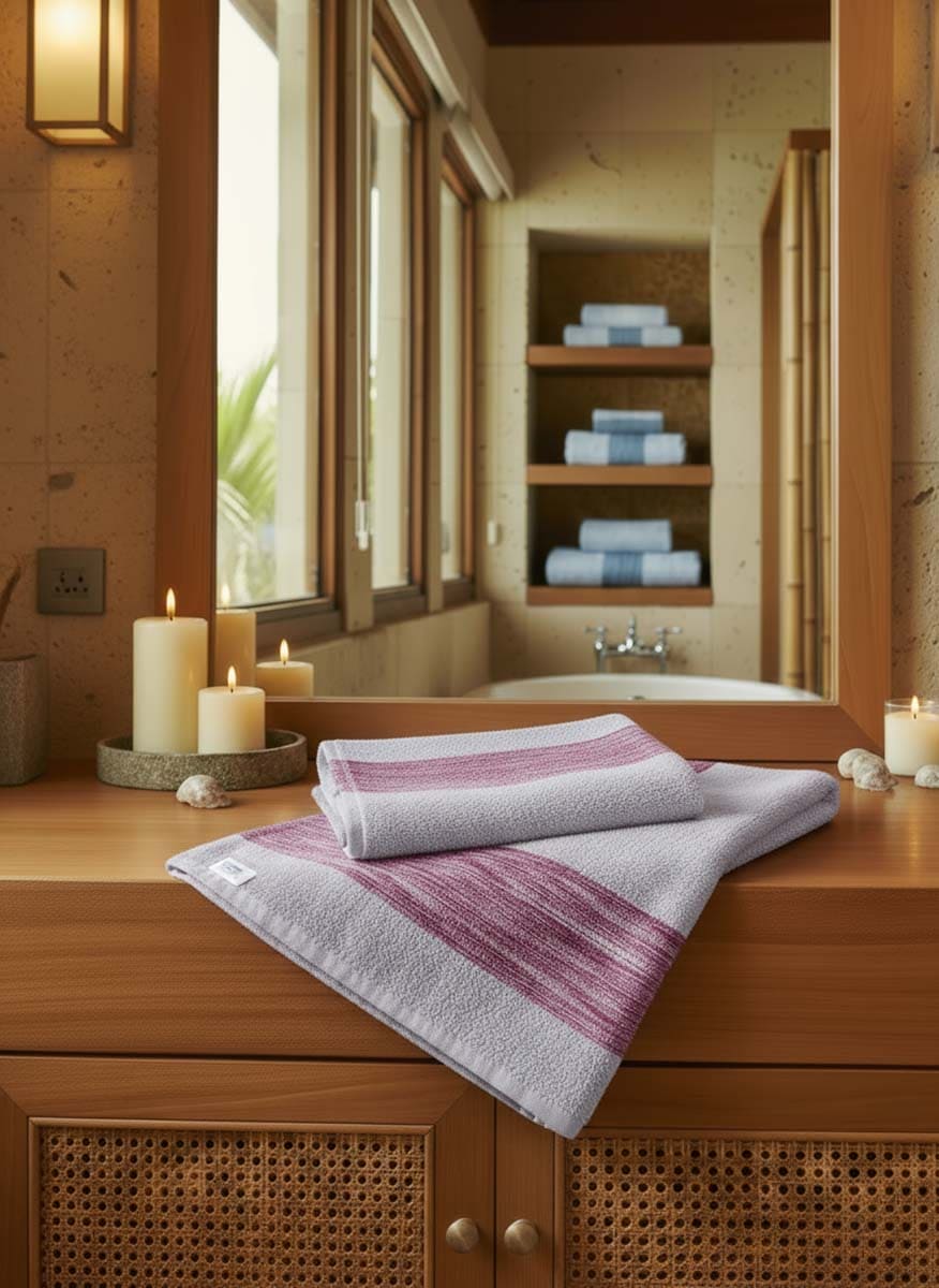 Coppia Asciugamano Viso e Ospite Resort in Spugna 450 grammi - Daltex