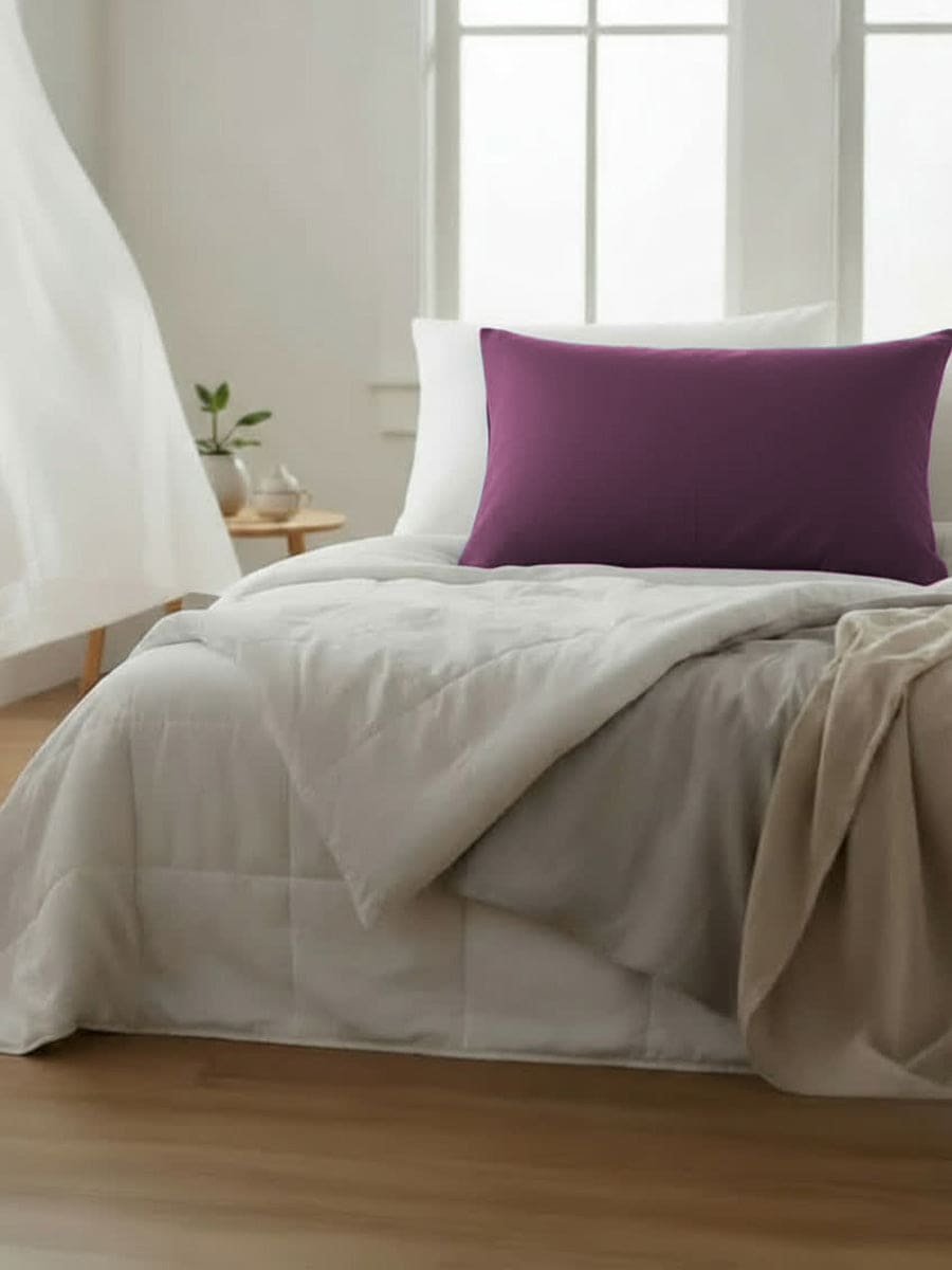 Federa in Puro Cotone Naturale Tinta Unita Essenza - Daltex