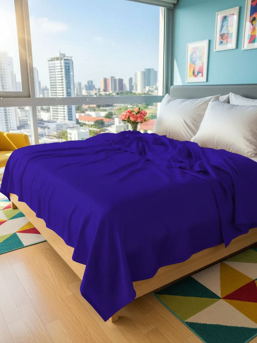 Lenzuolo Sopra In Puro Cotone Naturale Tinta Unita Essenza - Daltex