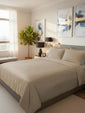 Completo letto Camelia Daltex colore Sabbia – raso di cotone effetto seta 100% Made in Italy