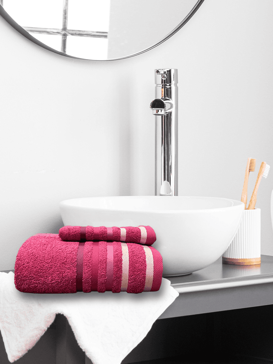 Coppia Asciugamani Viso e Ospite In Spugna 450 grammi Malizia - Daltex