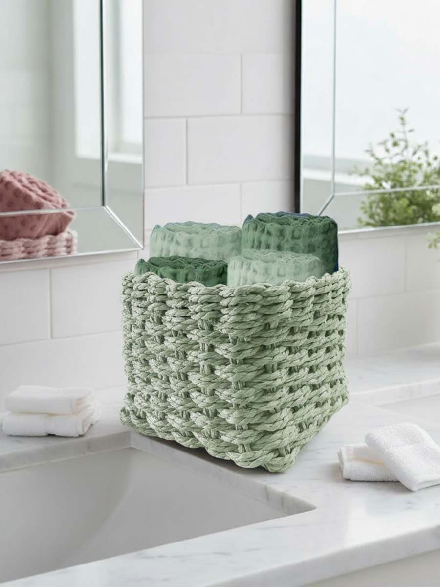 Set 4 Lavette in Spugna di Cotone Nido Waffle - Daunex