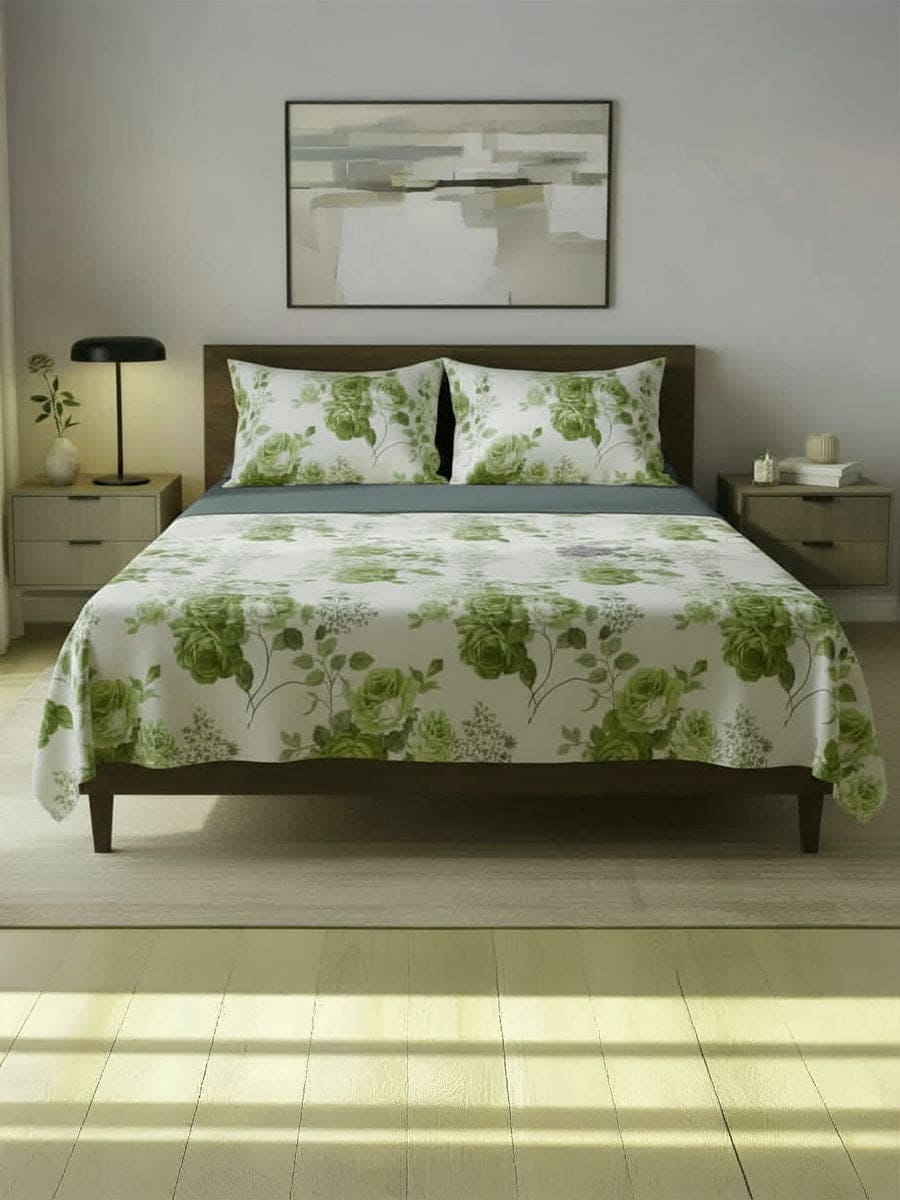 Completo Letto in Cotone Naturale Sanderson - Daltex