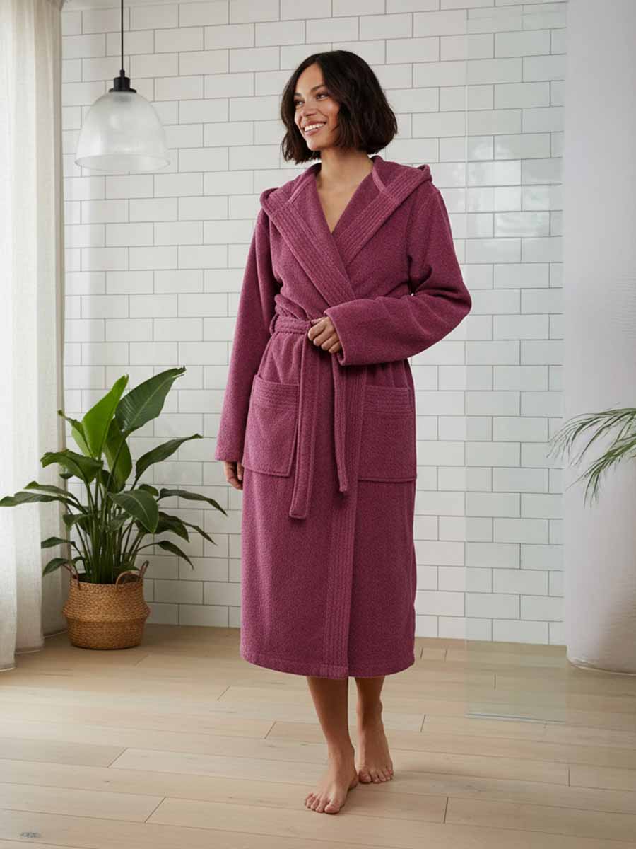 Accappatoio in spugna di cotone vegana Vegan- Vossen
