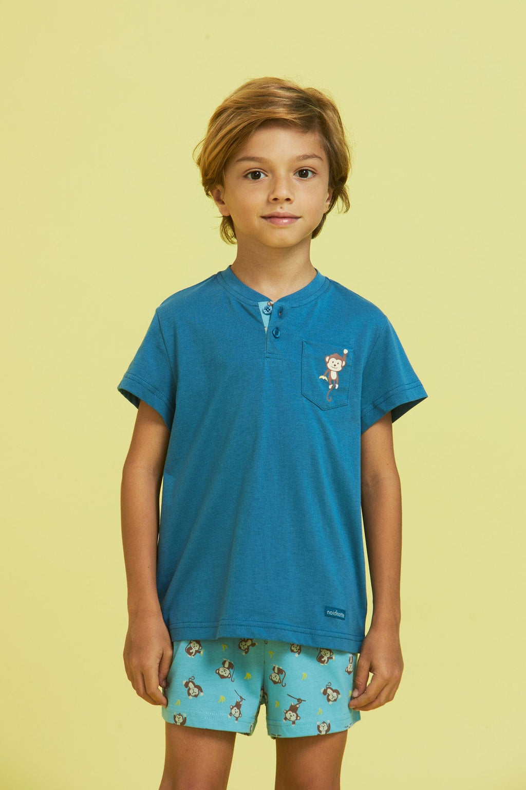 Pigiama Bambino Corto Scimmiette FE2067 Noidinotte