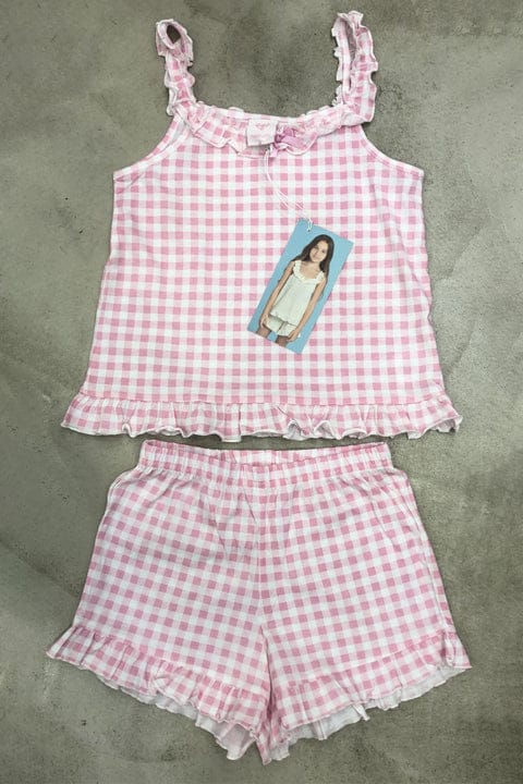 Pigiama da bambina a quadretti FE2251 - Noidinotte