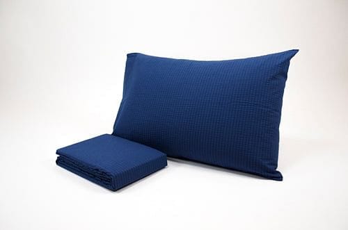 Parure copripiumino in puro cotone no stiro - Seersucker - 9 colori