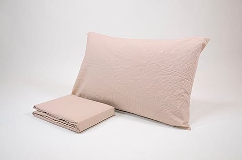 Parure copripiumino in puro cotone no stiro - Seersucker - 9 colori