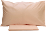 Completo letto in cotone cipria comprende federe, lenzuolo di sotto, lenzuola di sopra. singolo, matrimoniale e piazza e mezza.