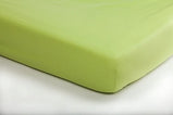 Lenzuolo di sotto con angoli tinta unita in cotone verde.