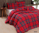 copripiumino matrimoniale tartan rosso daunex